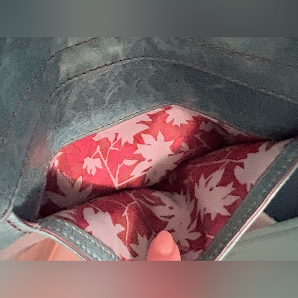 HOBO Turquoise Blue Leather Crossbody Bag - Picture 12 of 12